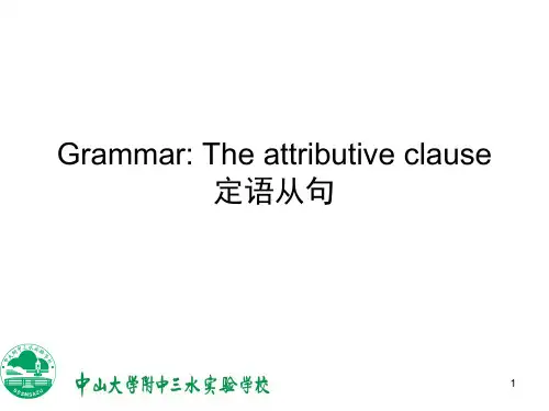 外研版九年级上册 Module 7 grammar(课堂PPT)