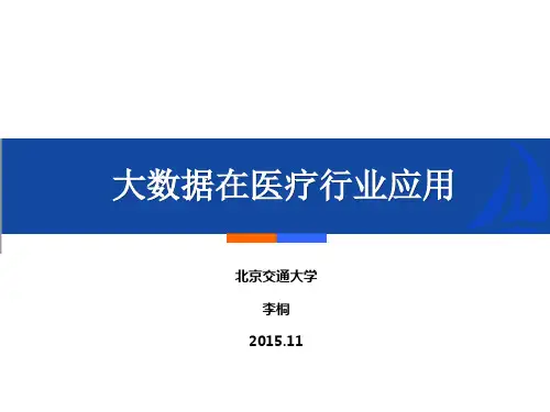 大数据在医疗行业应用ppt课件