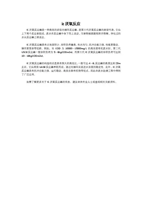 ic厌氧反应