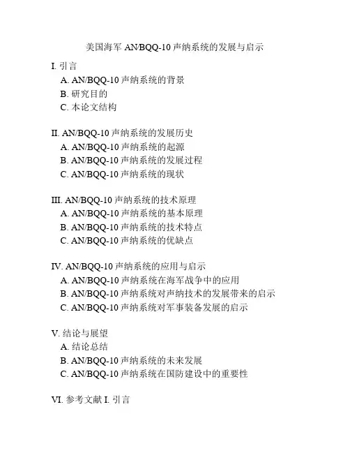 美国海军AN∕BQQ-10声纳系统的发展与启示