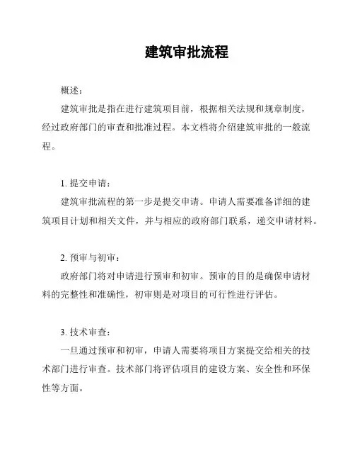 建筑审批流程