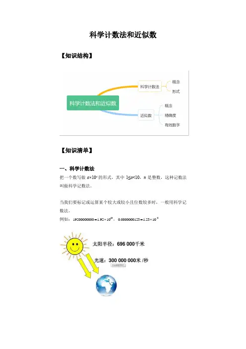 第003讲 科学计数法和近似数