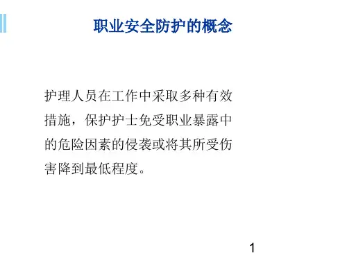 职业防护PPT课件