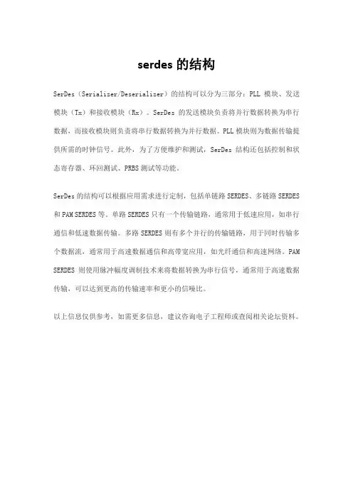 serdes的结构