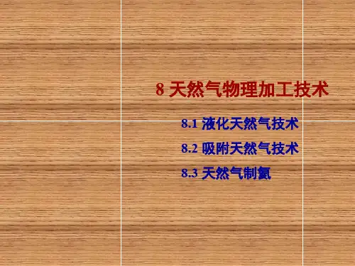 天然气化工工艺学第08章 天然气物理加工技术