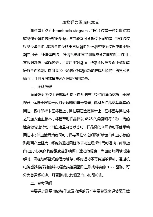 血栓弹力图临床意义