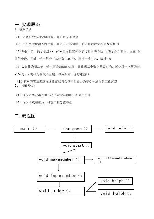 C语言编程猜数游戏代码