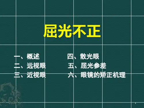 基础1-3眼屈光学-屈光不正