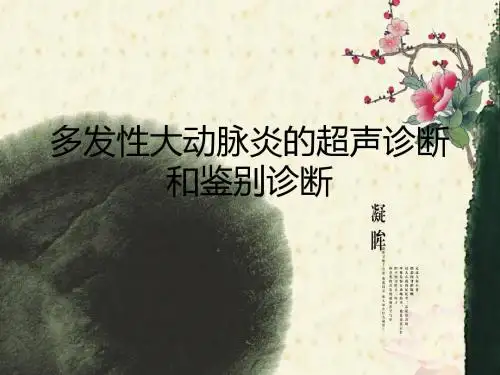 多发性大动脉炎的超声诊断和鉴别诊断ppt课件