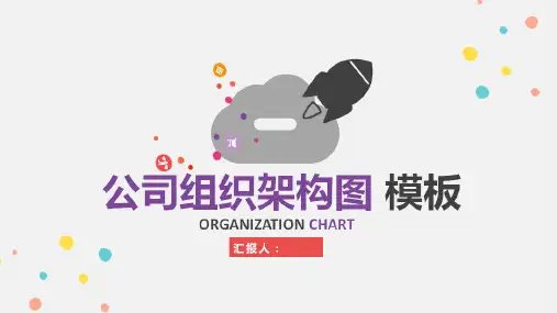 公司组织管理架构图PPT模板