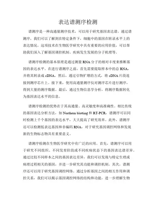 表达谱测序检测