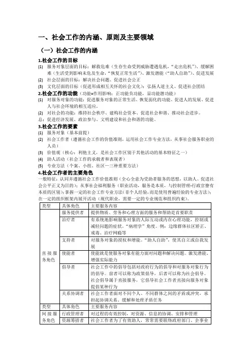 社会工作者中级综合能力第一章