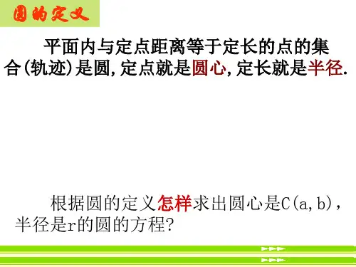 高一数学圆的标准方程课件ppt.ppt