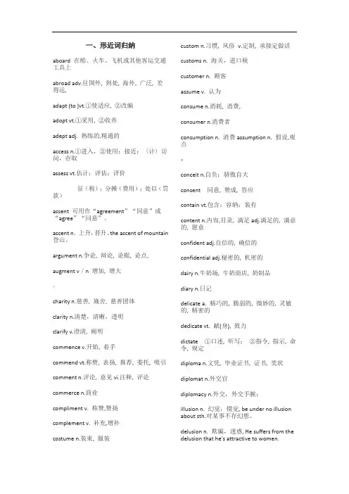 考研英语形近词归纳