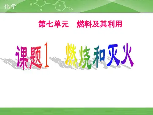 【人教版】初中九年级化学上册第七章燃料及其利用课件