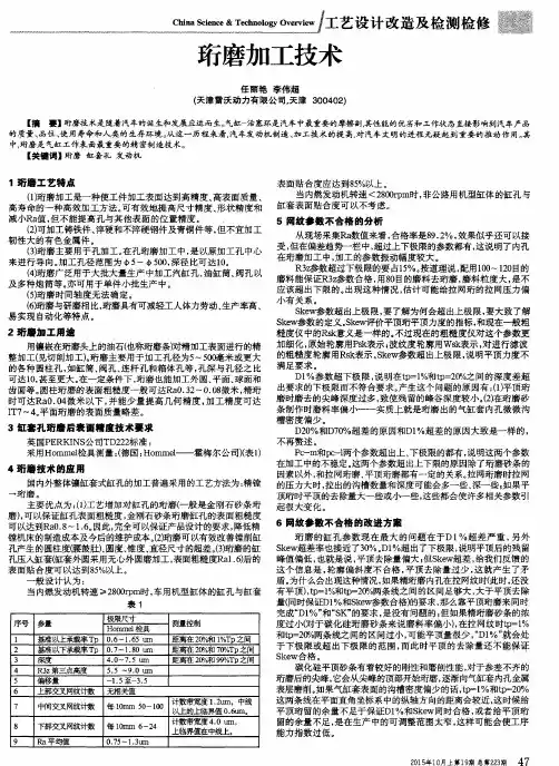 珩磨加工技术