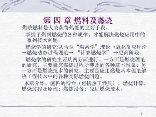 材料工程(燃料与燃烧)课件