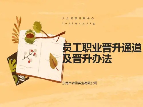 员工晋升通道及晋升办