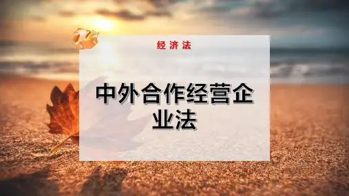 中外合作经营企业法
