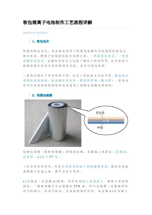 软包锂离子电池制作工艺流程详解