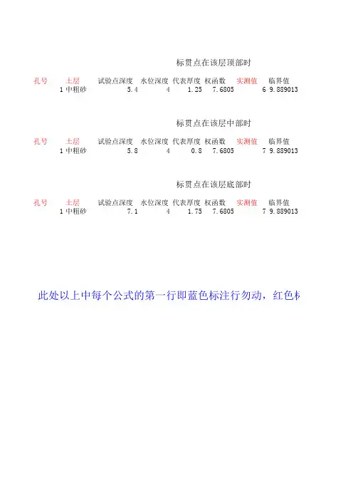 液化指数计算表格