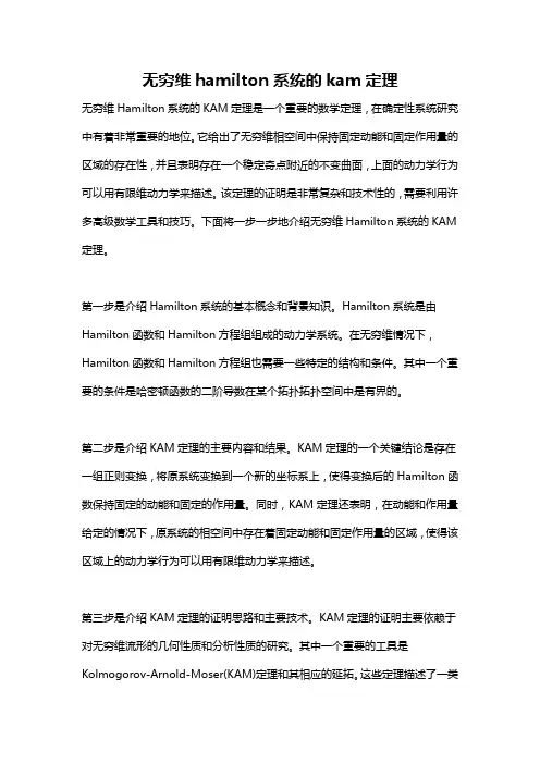 无穷维hamilton系统的kam定理