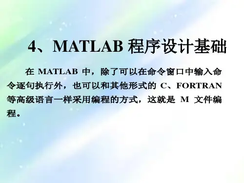 matlab程序设计基础-PPT