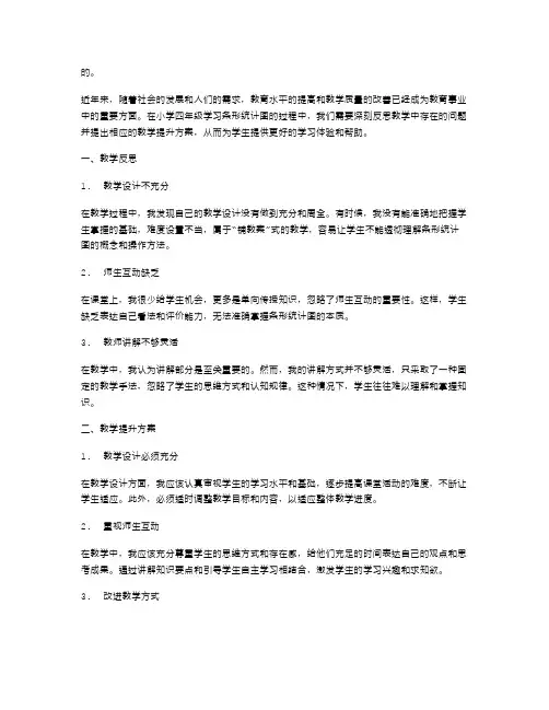 【教学反思】小学四年级条形统计图课堂教学的反思和教学提升方案