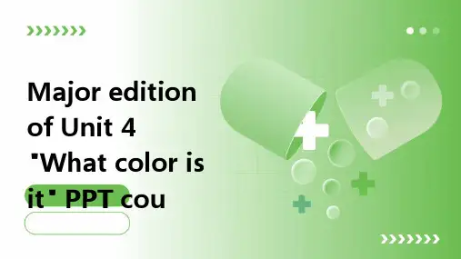 重大版英语三年级上册Unit 4《What colour is it》课件3