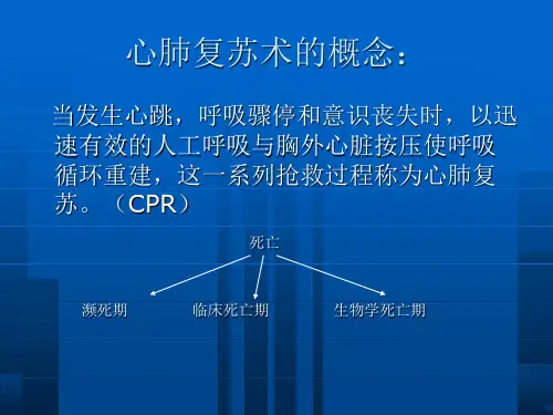 最新心肺复苏技术blsPPT课件