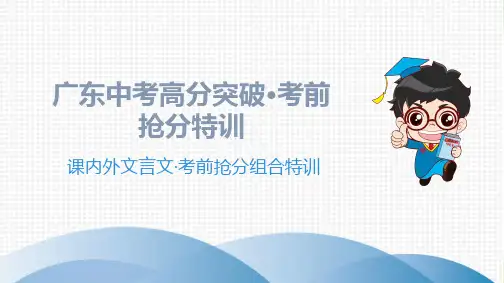 2020  高分突破 中考语文--2.课内外文言文·考前抢分组合特训