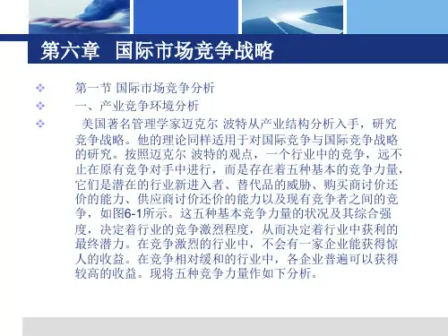 国际市场竞争战略