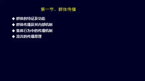 群体传播与组织传播