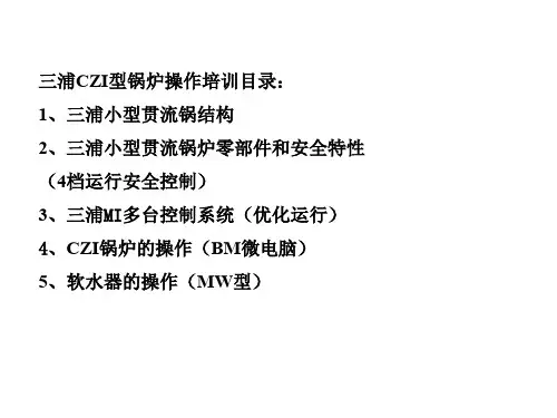 三浦锅炉操作说明 资料
