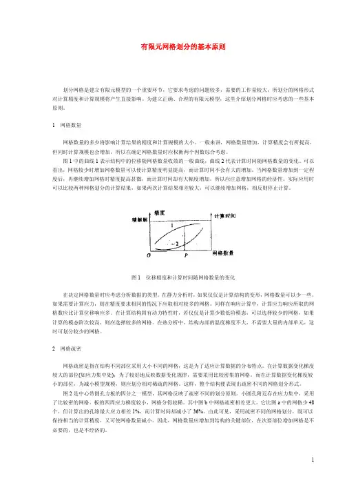 有限元网格划分心得