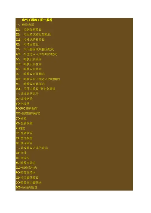 电气工程图例符号大全