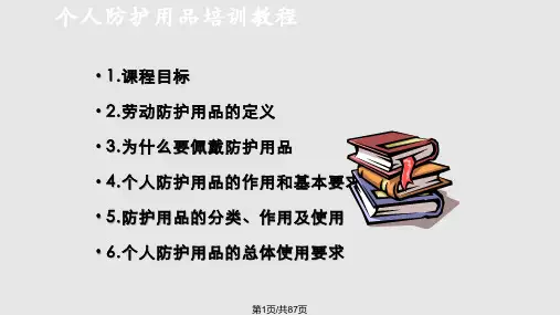 个人安全防护培训PPT课件