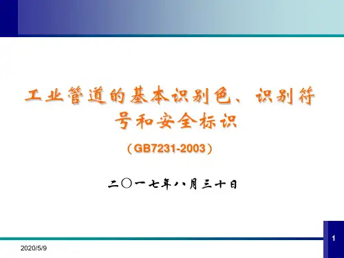 最新《工业管道的基本识别色、识别符号和安全标识》(GB-7231)