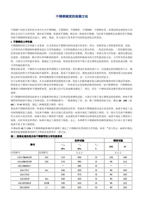 最新不锈钢的检测方法