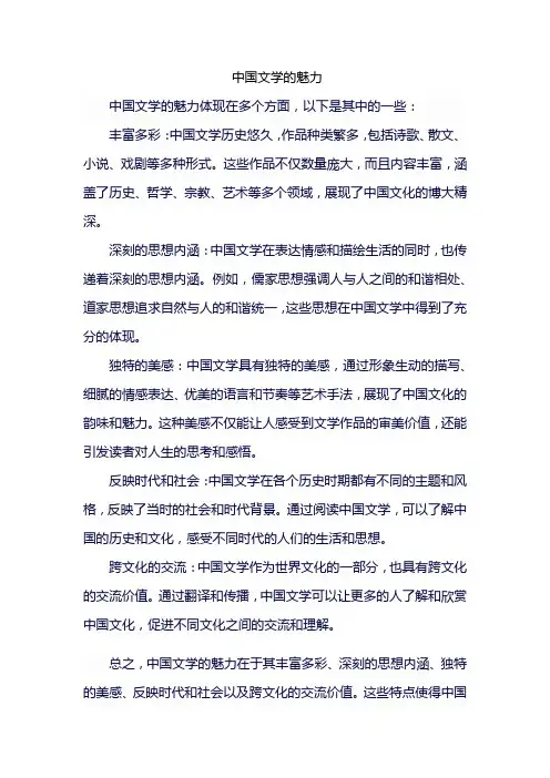 中国文学的魅力