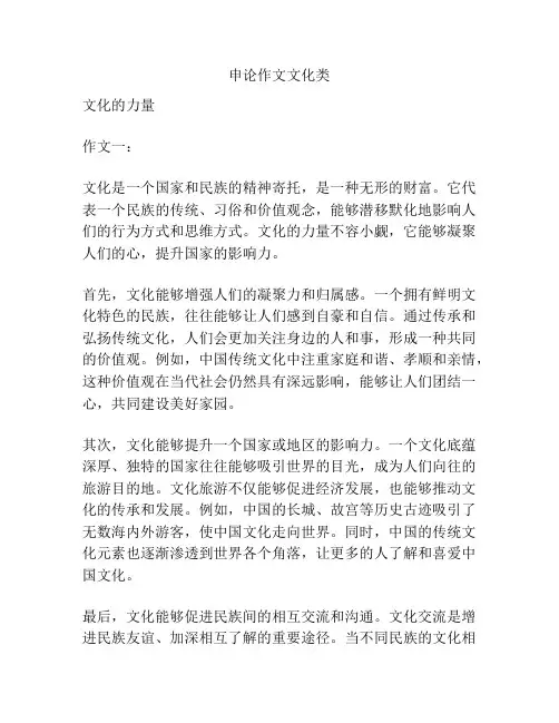 申论作文文化类