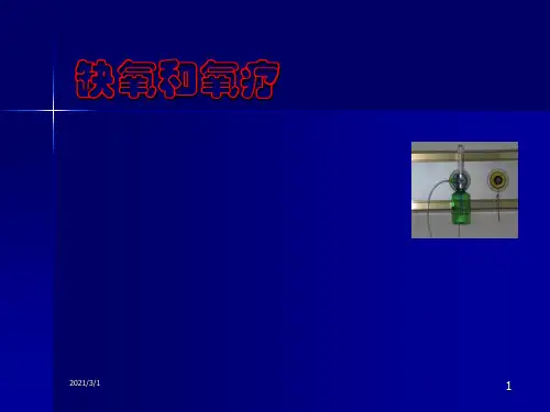 《缺氧和氧疗》PPT精品课件
