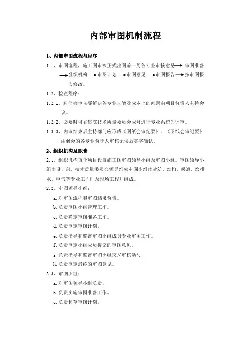 内审流程和管理办法 
