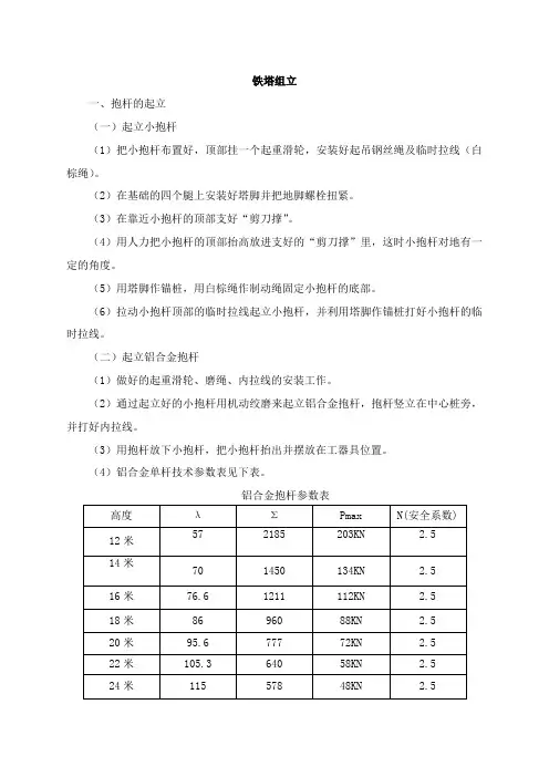 铁塔组立+架线施工
