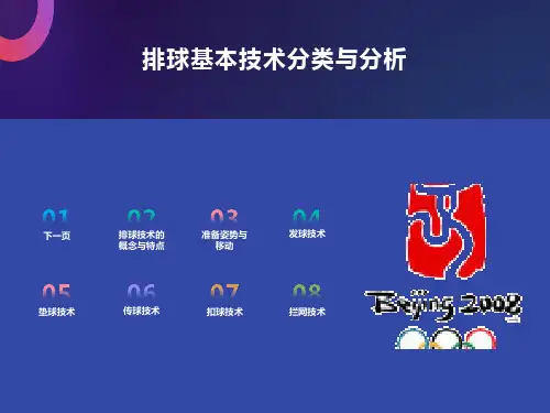 排球基本技术分类与分析