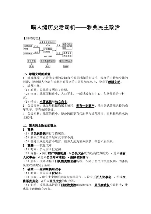 高考历史考点7 罗马法