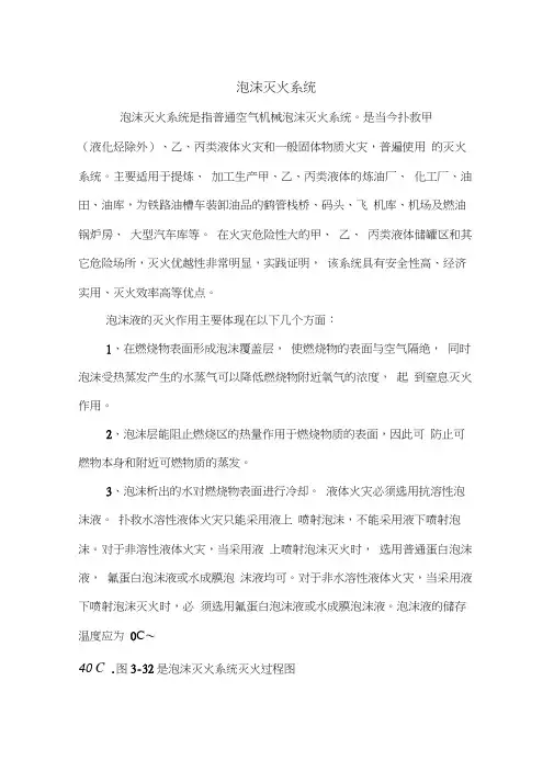 泡沫灭火系统