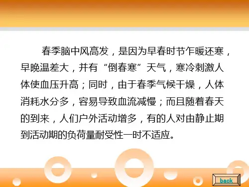 春季如何预防脑中风