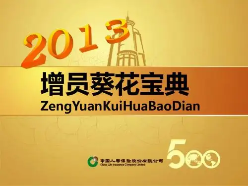 2013增员葵花宝典