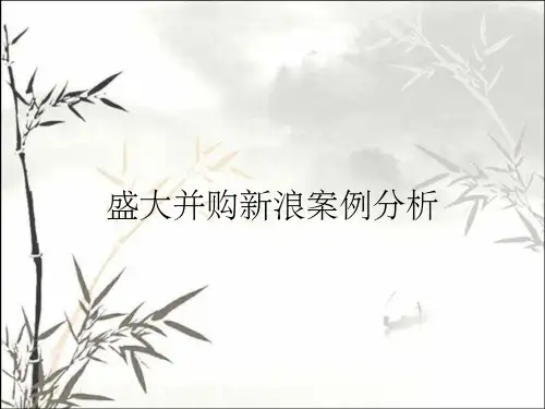 盛大并购新浪案例分析